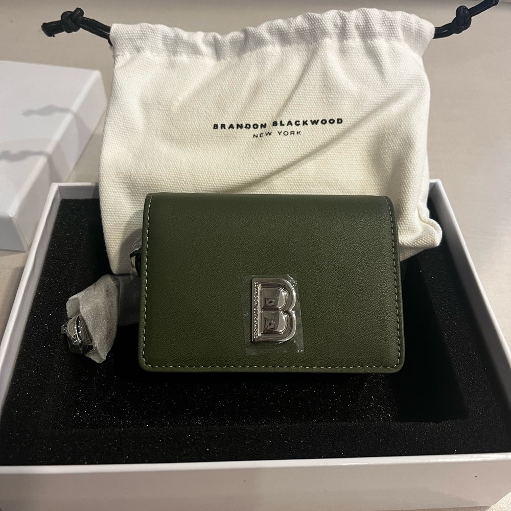 Brandon Blackwood Accordian Card Case Green